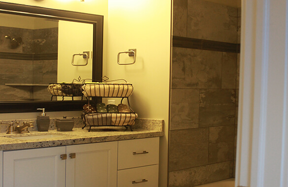 Adding Texture in a Bathroom with Stone